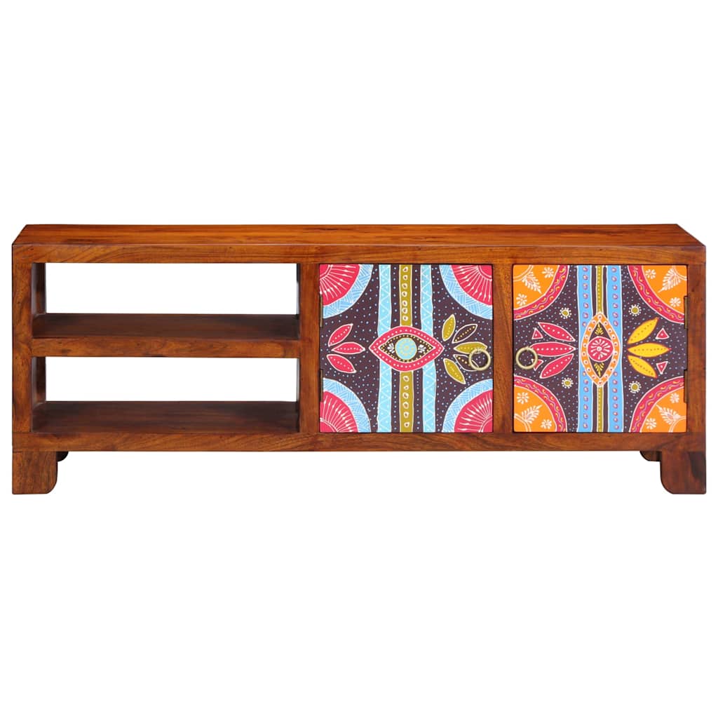 vidaXL Szafka RTV wielokolorowa 110x30x40 lite drewno akacjowe