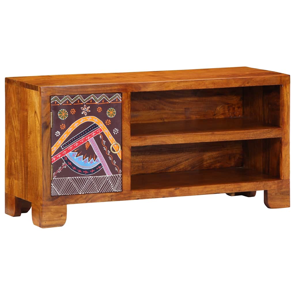 vidaXL Szafka RTV wielokolorowa 90x30x45 lite drewno akacjowe