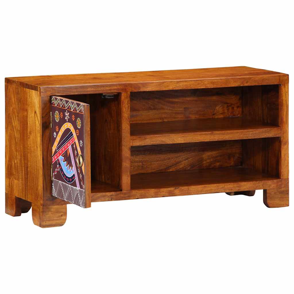 vidaXL Szafka RTV wielokolorowa 90x30x45 lite drewno akacjowe
