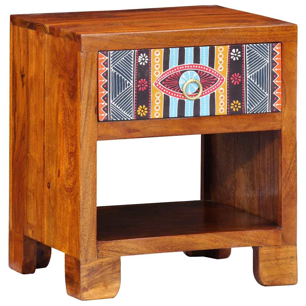 vidaXL Bufet Wielokolorowe 40 x 35 x 45 cm lite drewno akacjowe