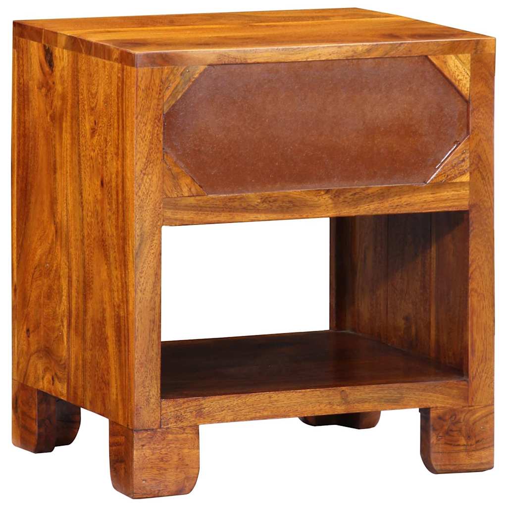 vidaXL Bufet Wielokolorowe 40 x 35 x 45 cm lite drewno akacjowe