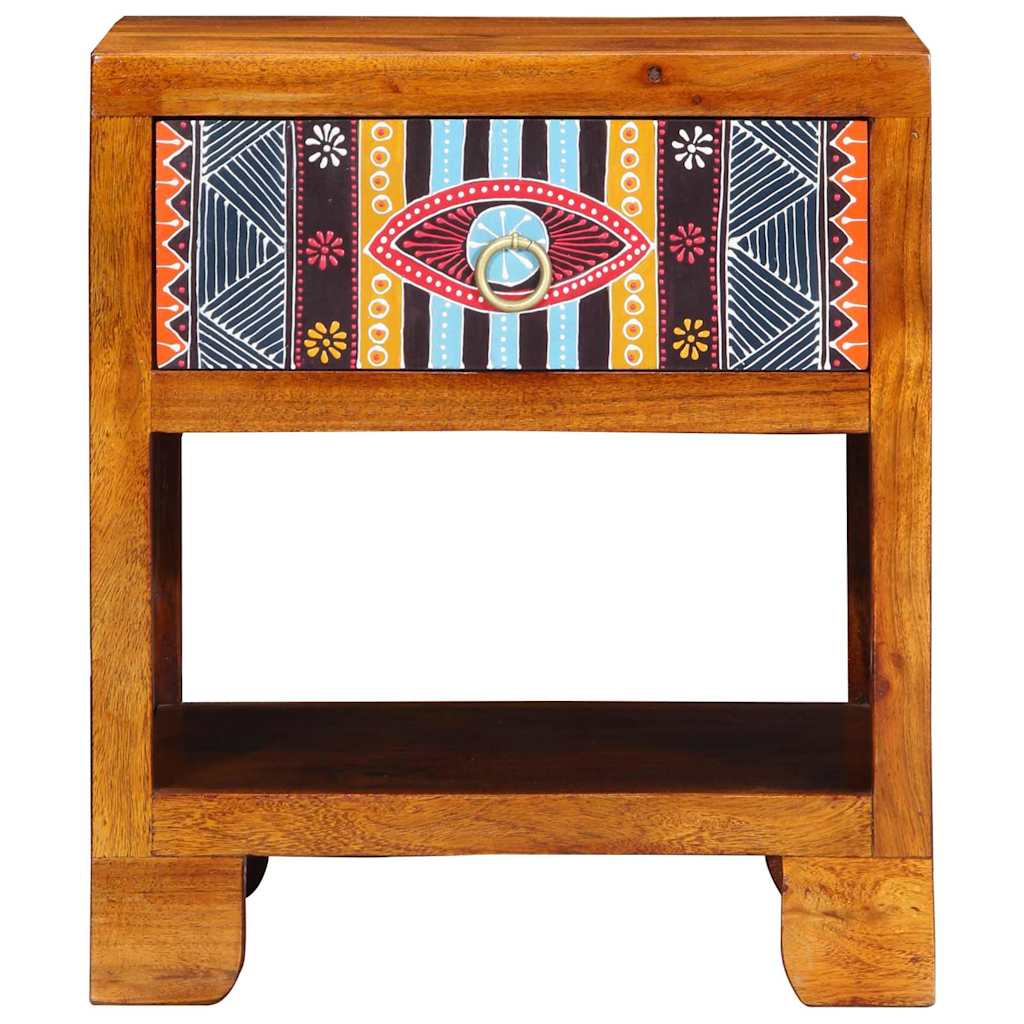 vidaXL Bufet Wielokolorowe 40 x 35 x 45 cm lite drewno akacjowe