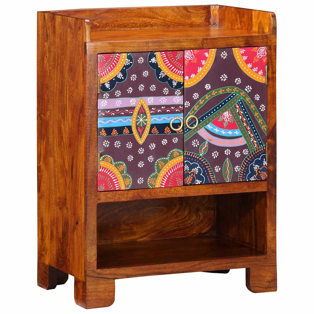 vidaXL Szafka na buty Brązowy 55 x 35 x 75 cm Lite Drewno Akacji