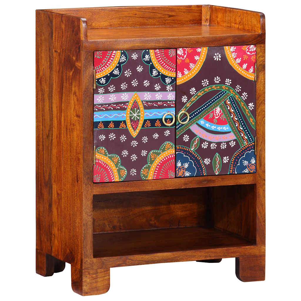 vidaXL Szafka na buty Brązowy 55 x 35 x 75 cm Lite Drewno Akacji
