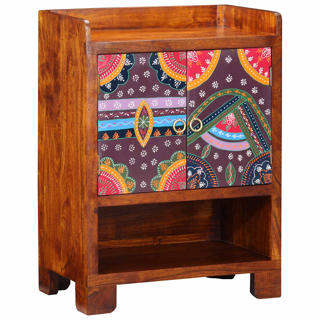 vidaXL Szafka na buty Brązowy 55 x 35 x 75 cm Lite Drewno Akacji
