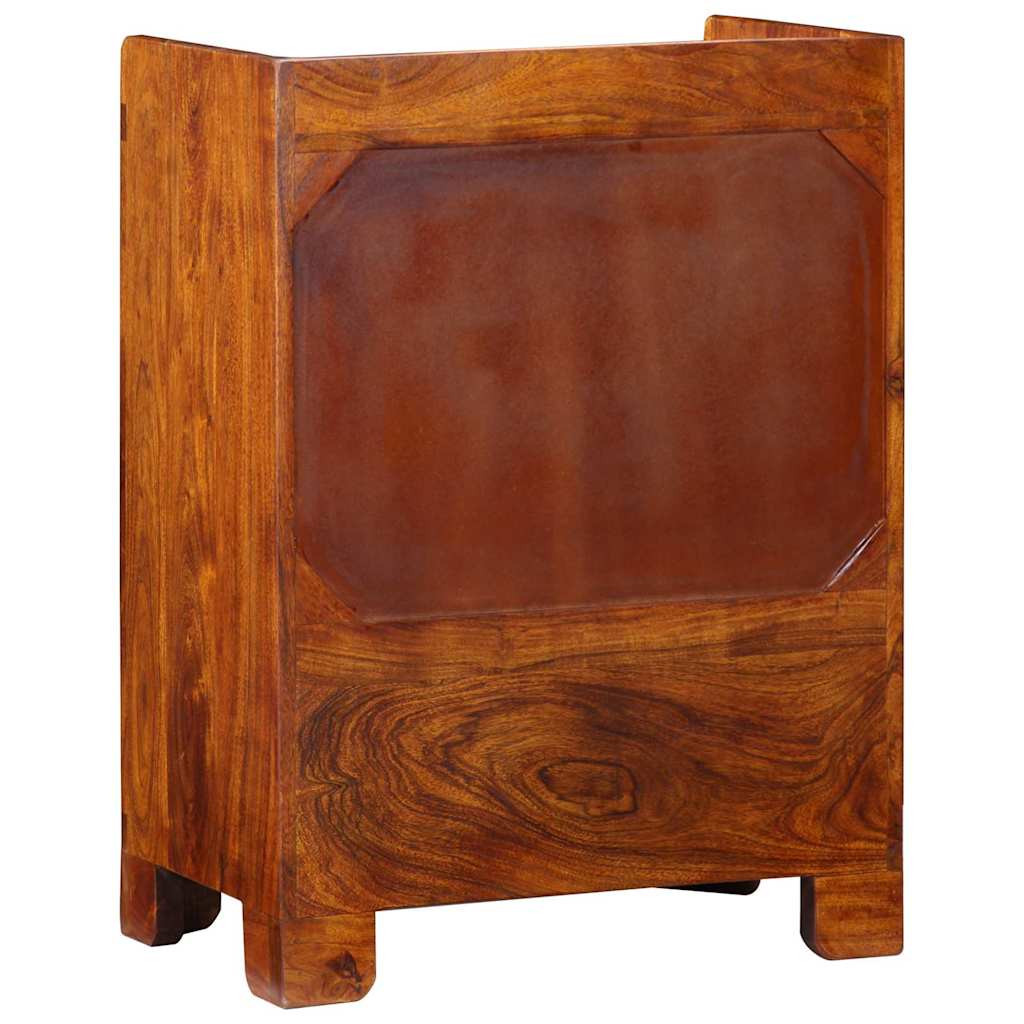 vidaXL Szafka na buty Brązowy 55 x 35 x 75 cm Lite Drewno Akacji