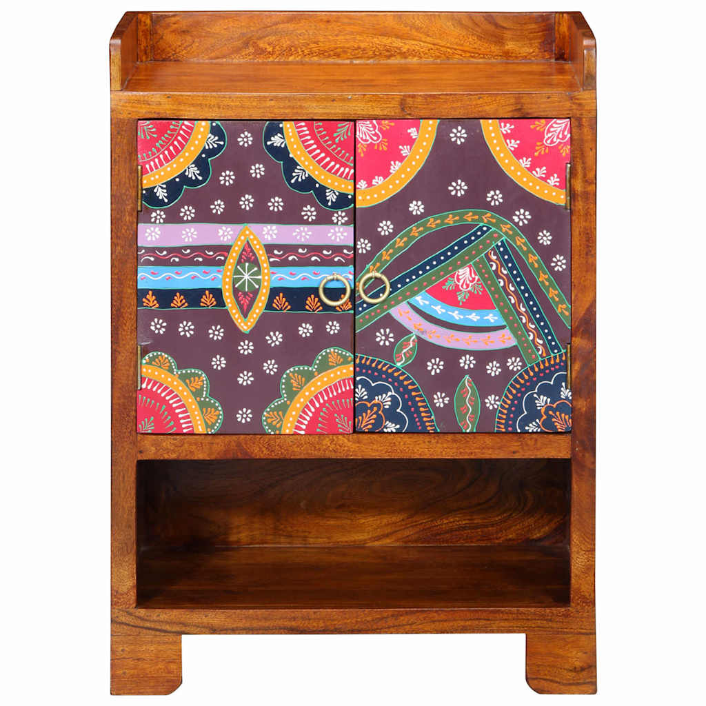 vidaXL Szafka na buty Brązowy 55 x 35 x 75 cm Lite Drewno Akacji