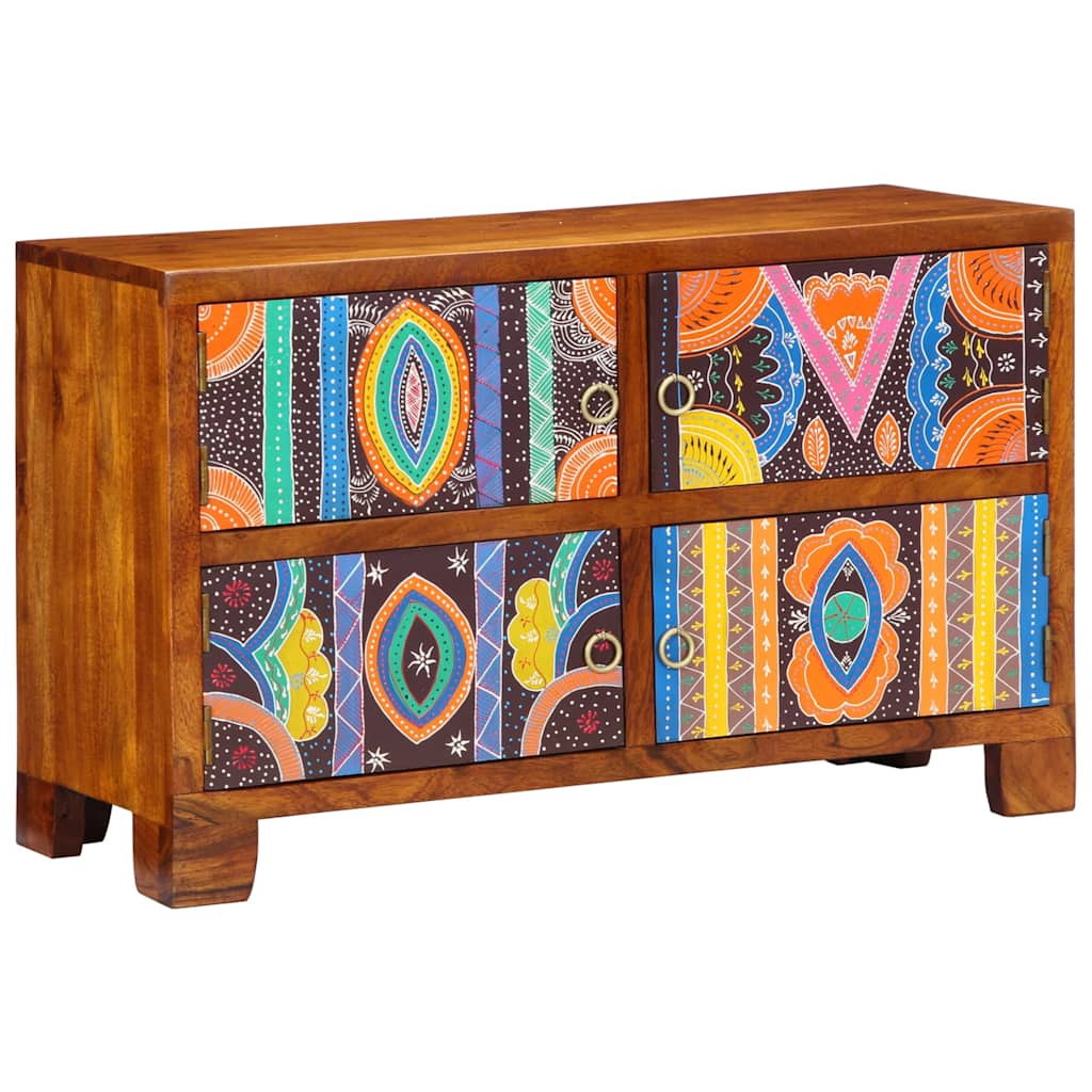 vidaXL Szafka na buty Brązowy 90 x 35 x 55 cm Lite Drewno Akacji