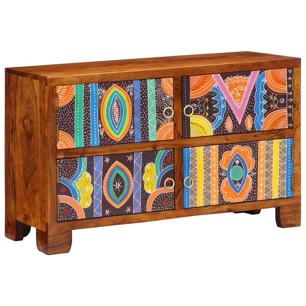 vidaXL Szafka na buty Brązowy 90 x 35 x 55 cm Lite Drewno Akacji