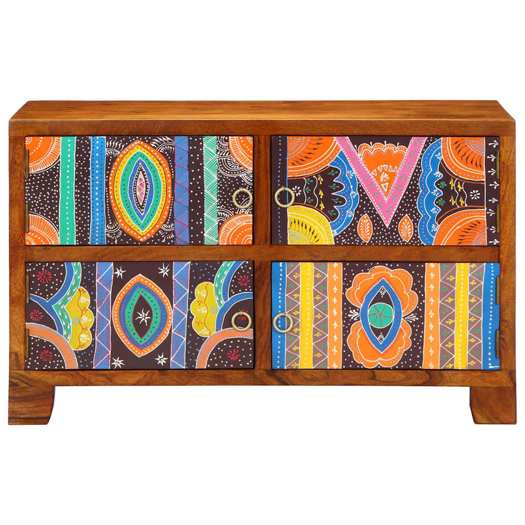 vidaXL Szafka na buty Brązowy 90 x 35 x 55 cm Lite Drewno Akacji