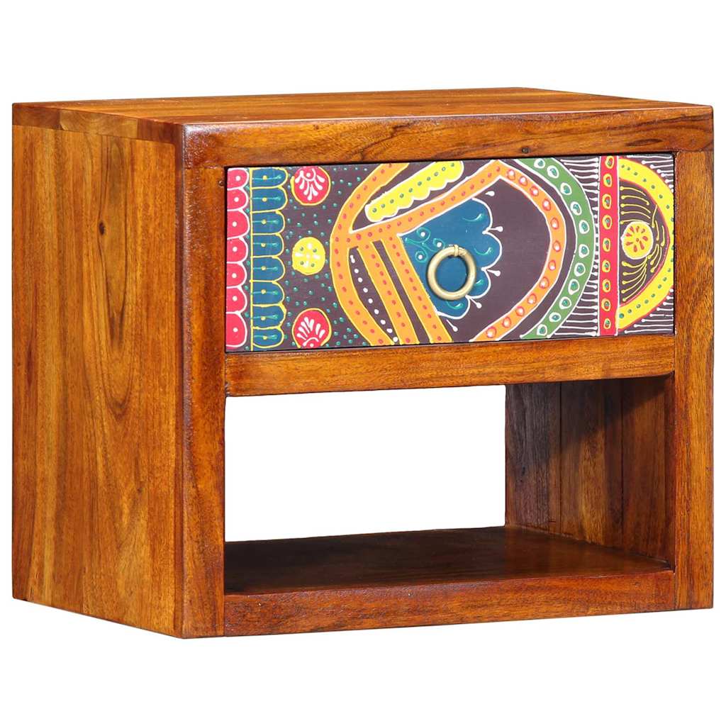 vidaXL Szafka Nocna Brązowy 40 x 35 x 35 cm Lite Drewno Akacji