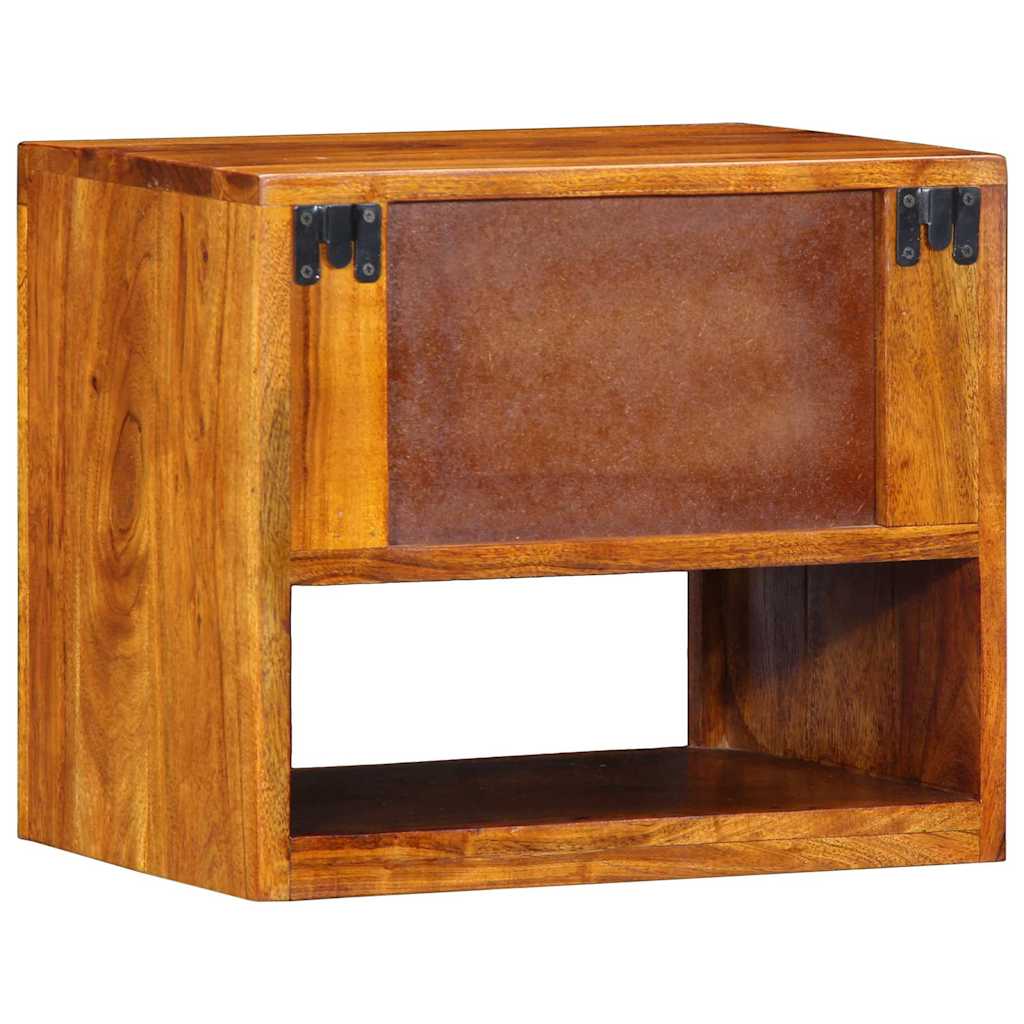 vidaXL Szafka Nocna Brązowy 40 x 35 x 35 cm Lite Drewno Akacji