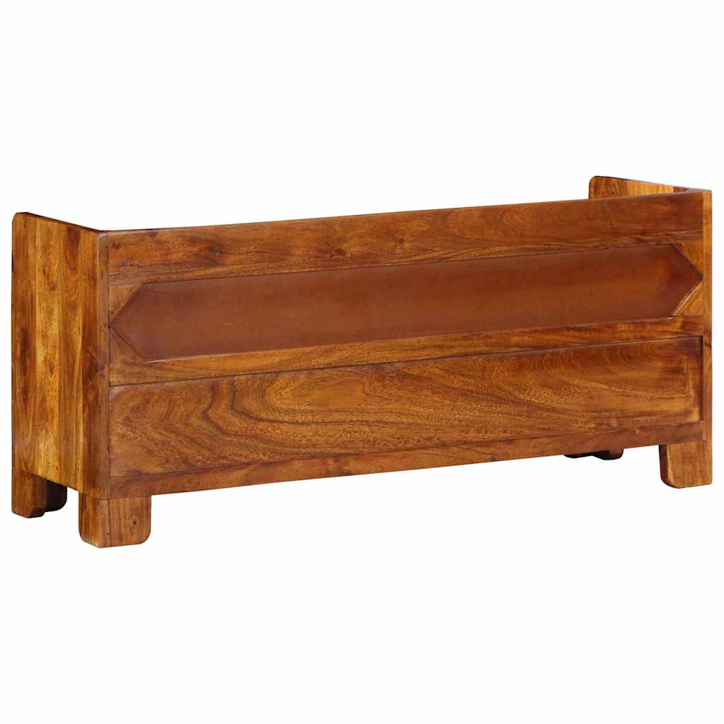 vidaXL Ławka na buty Miodowy brąz 100 x 35 x 45 cm Drewno Akacjowe