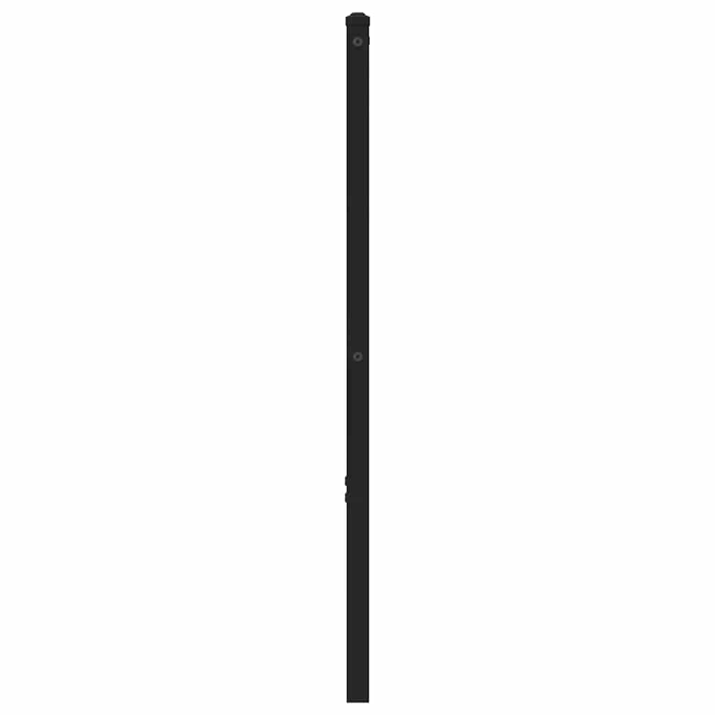 vidaXL Wymienne wezgłowie, brązowy dąb, 200 cm, stal i materiał drewnopochodny