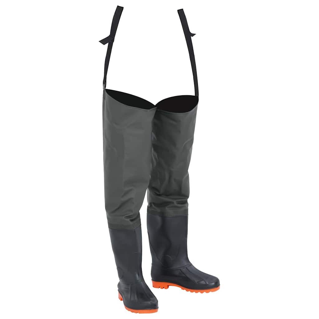 vidaXL Wodery biodrowe, ciemnozielone, rozmiar 39