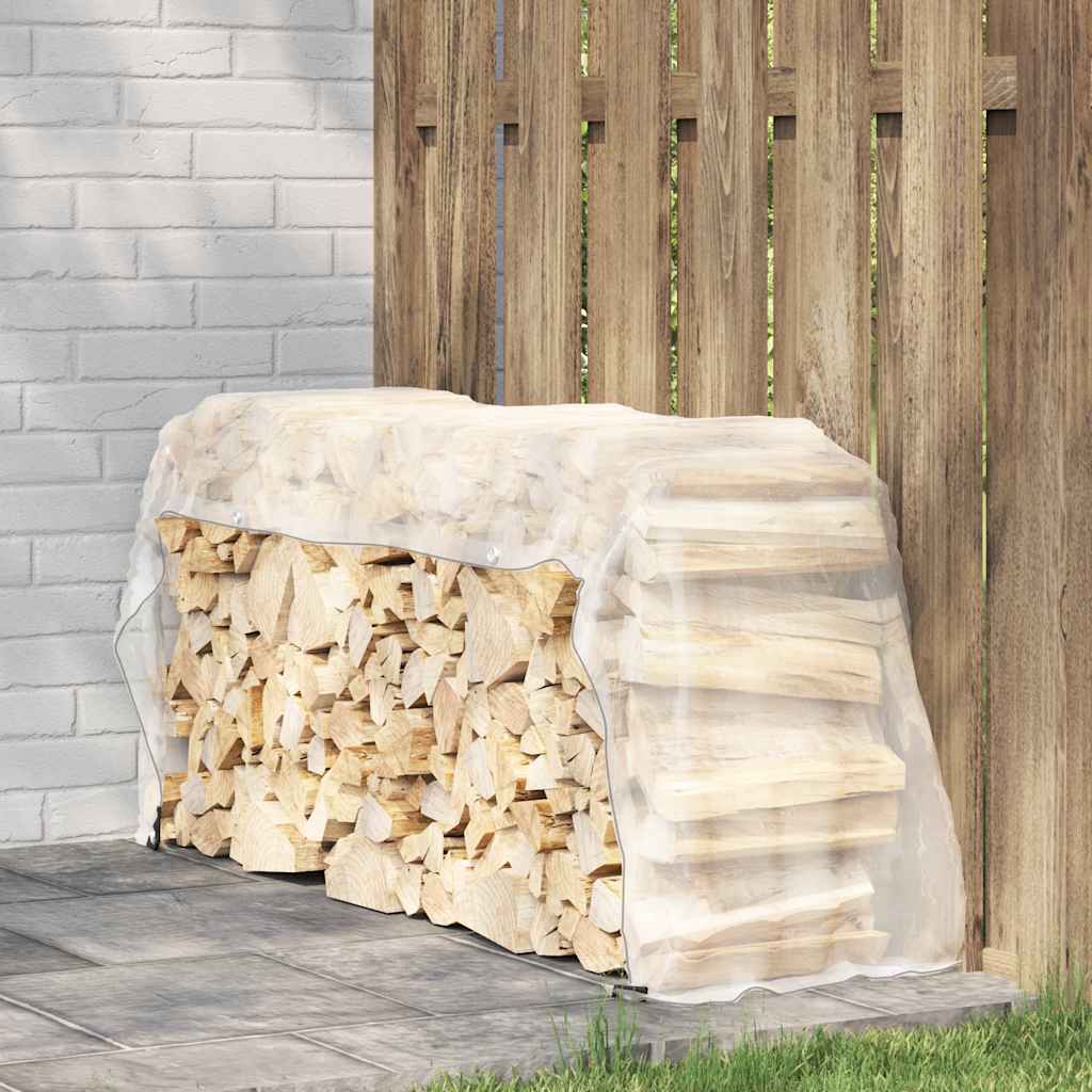 vidaXL Przezroczysta plandeka z oczkami 1x3 m Polietylen