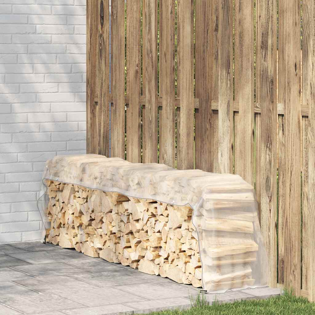 vidaXL Przezroczysta plandeka z oczkami 1x4 m Polietylen