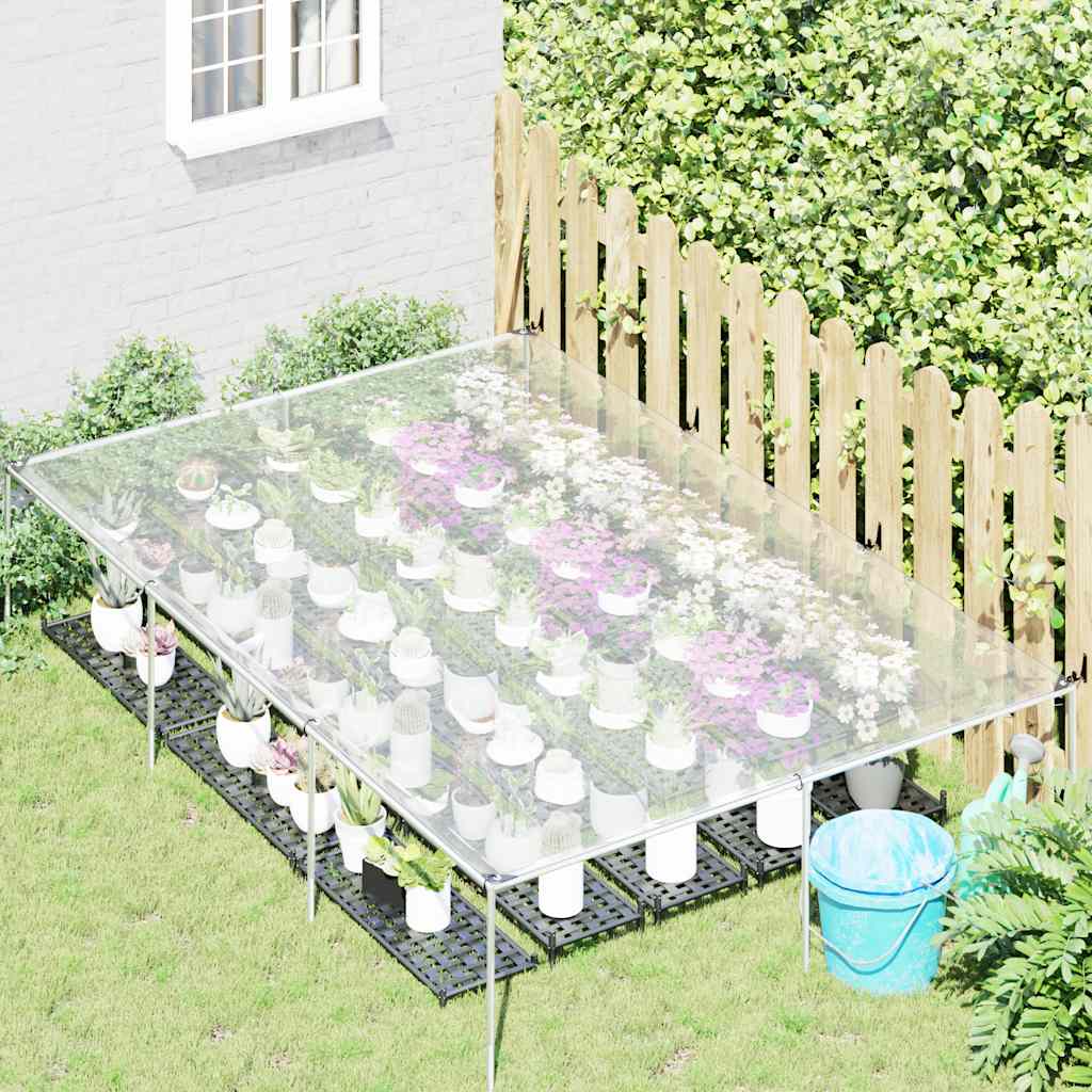 vidaXL Przezroczysta plandeka z oczkami 2x3 m Polietylen