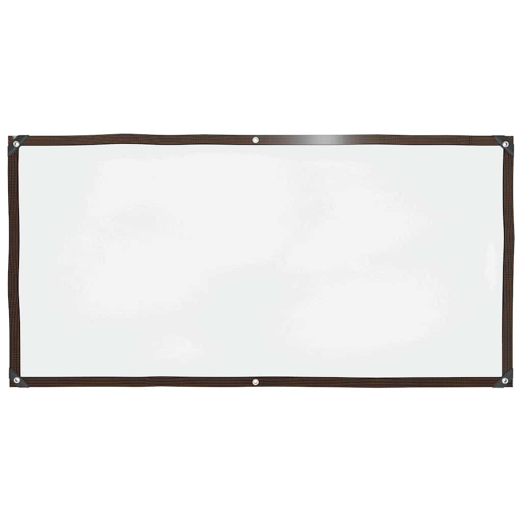 vidaXL Przezroczysta plandeka z oczkami 1x2 m Polietylen