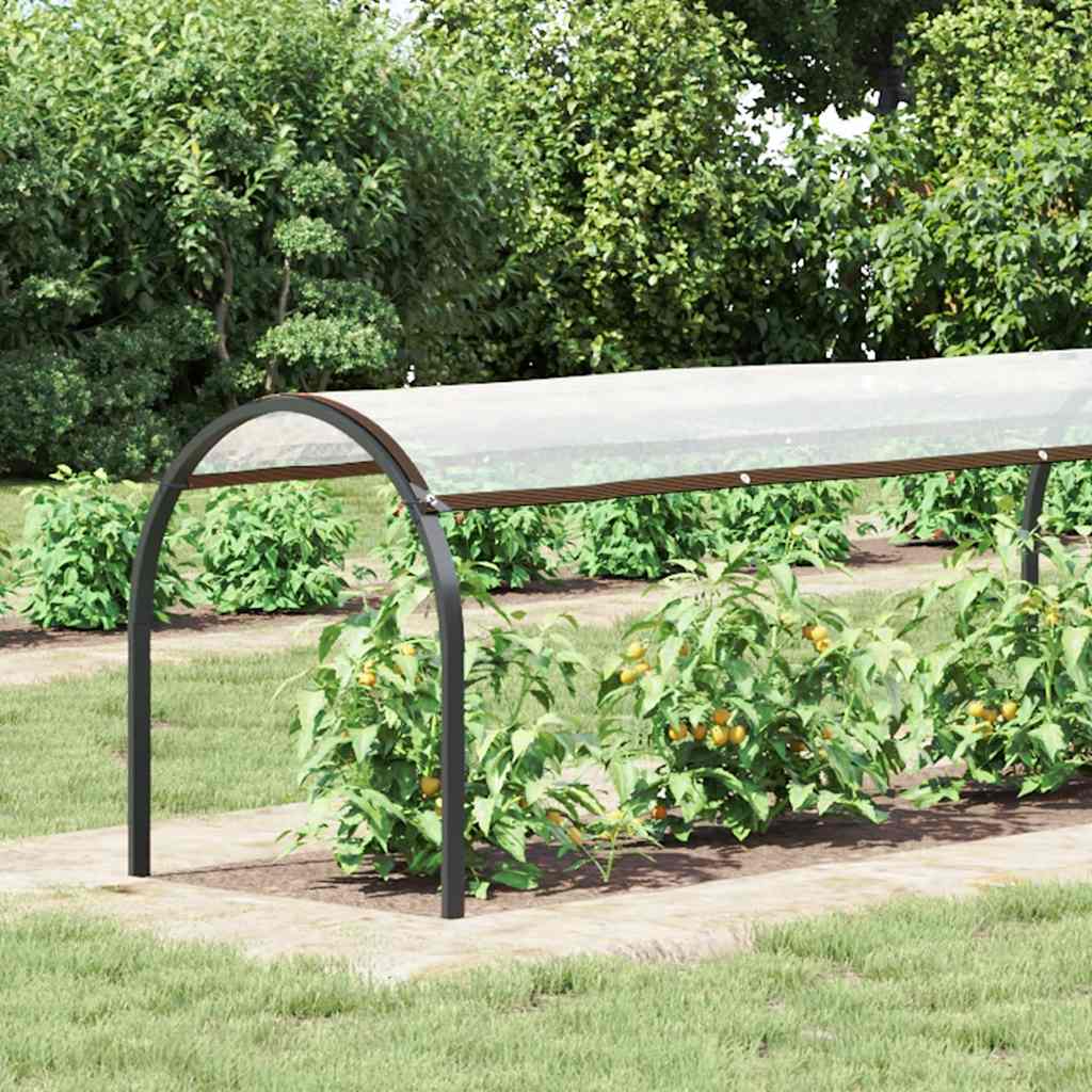 vidaXL Przezroczysta plandeka z oczkami 1x6 m Polietylen