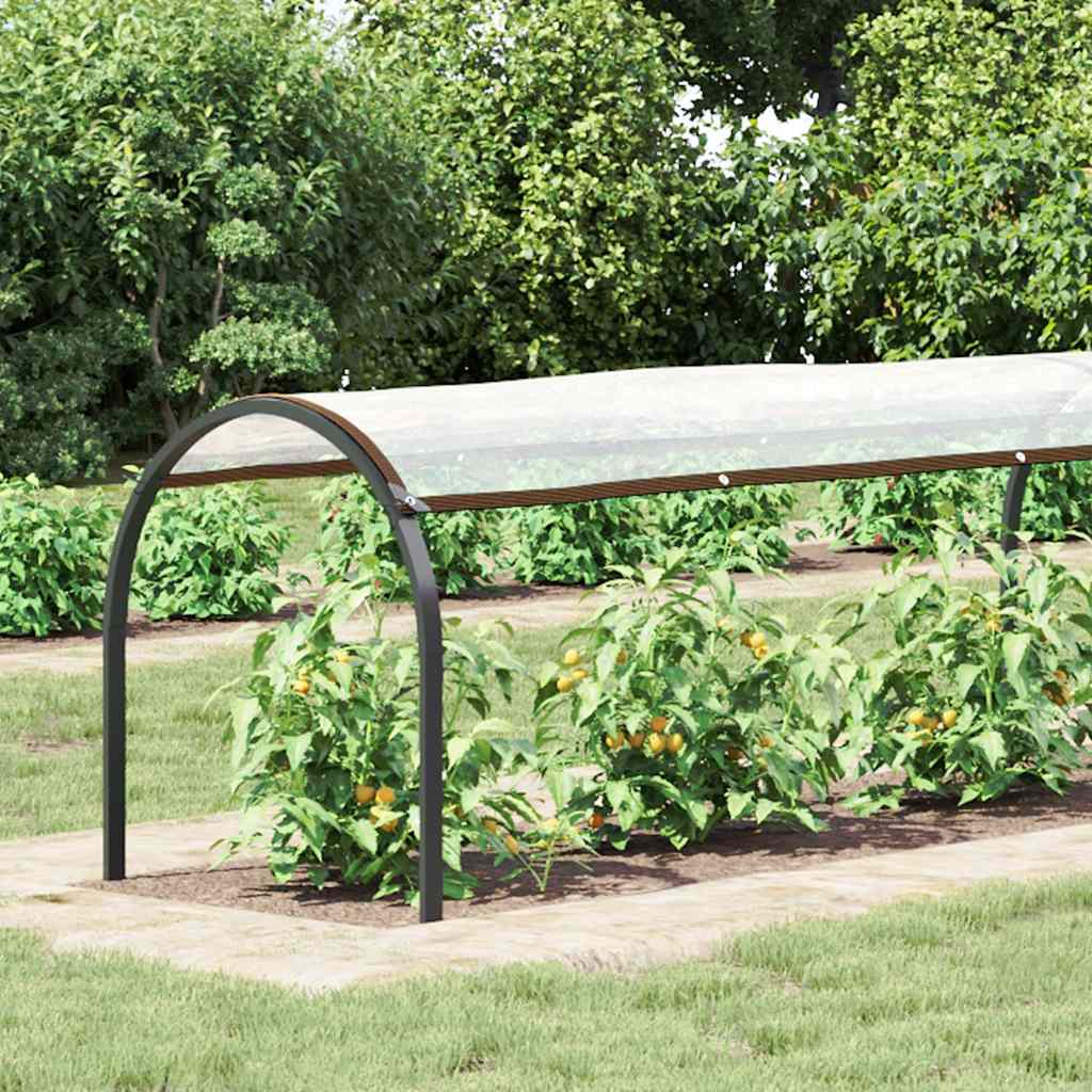 vidaXL Przezroczysta plandeka z oczkami 1x10 m Polietylen