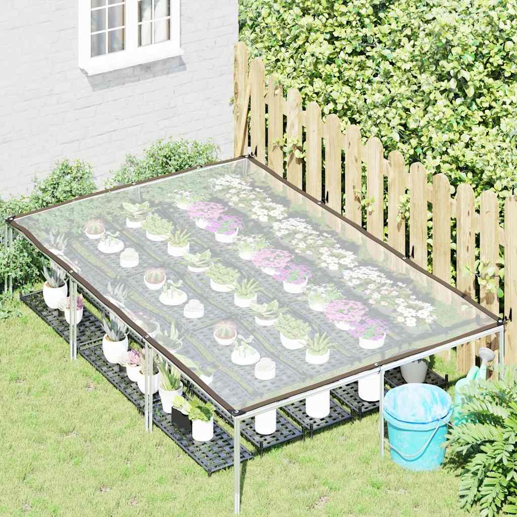 vidaXL Przezroczysta plandeka z oczkami 2x3 m Polietylen