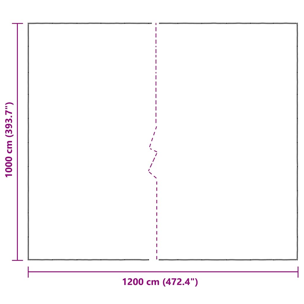 vidaXL Przezroczysta plandeka z oczkami 10x12 m Polietylen