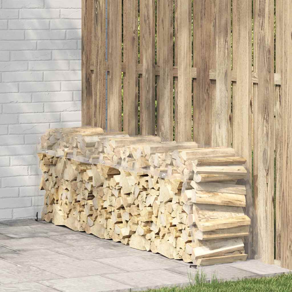 vidaXL Przezroczysta plandeka z oczkami 1x5 m PVC