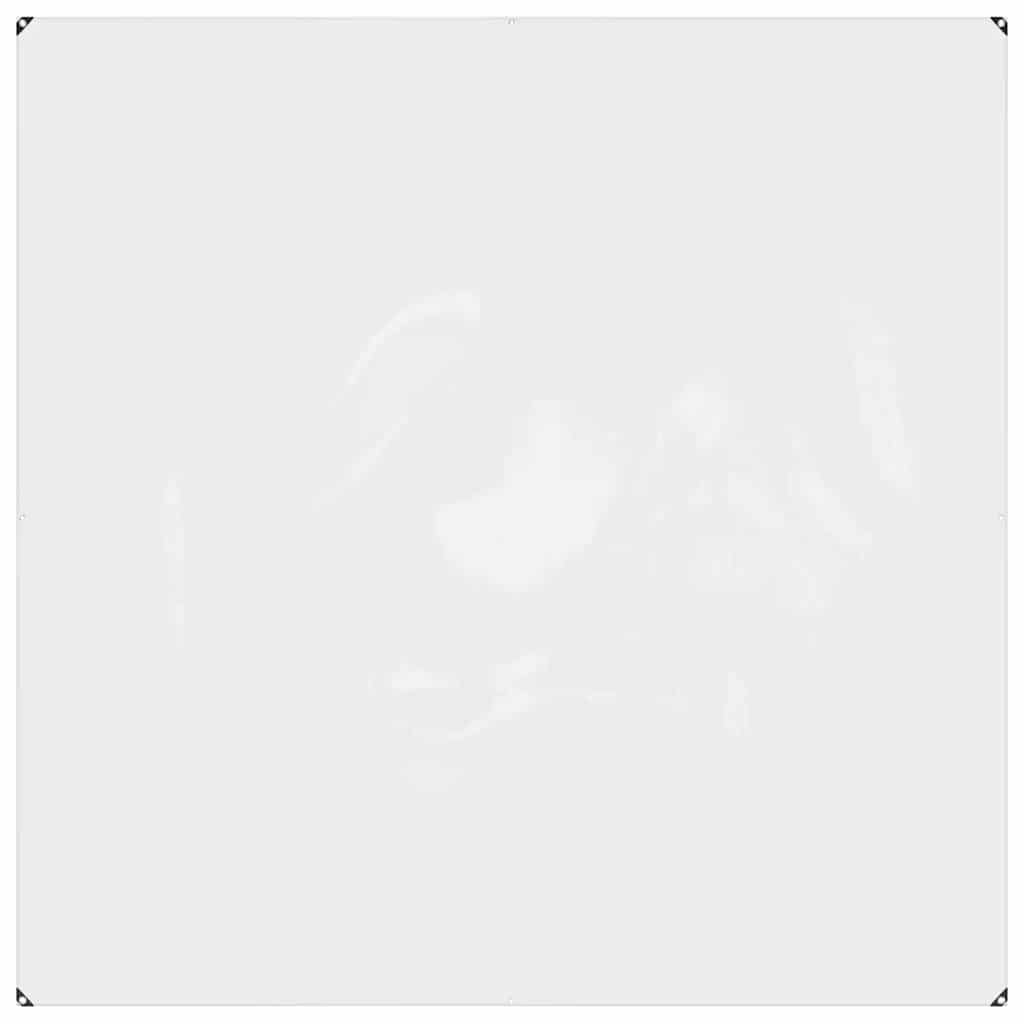vidaXL Przezroczysta plandeka z oczkami 2x2 m PVC
