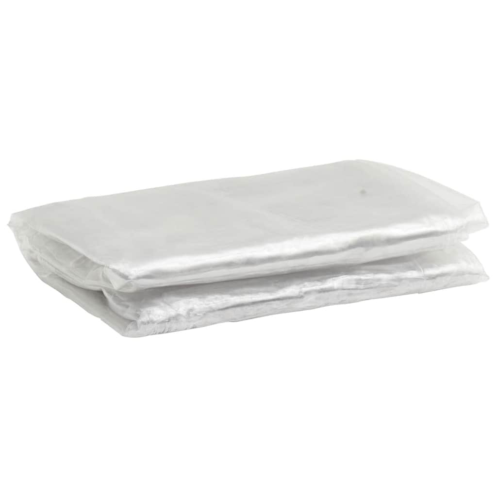 vidaXL Przezroczysta plandeka z oczkami 2x2 m PVC