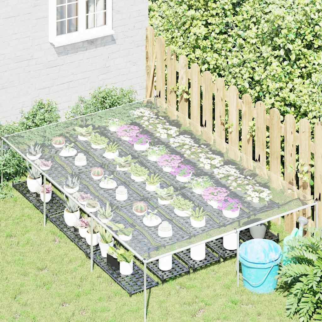 vidaXL Przezroczysta plandeka z oczkami 2x3 m PVC