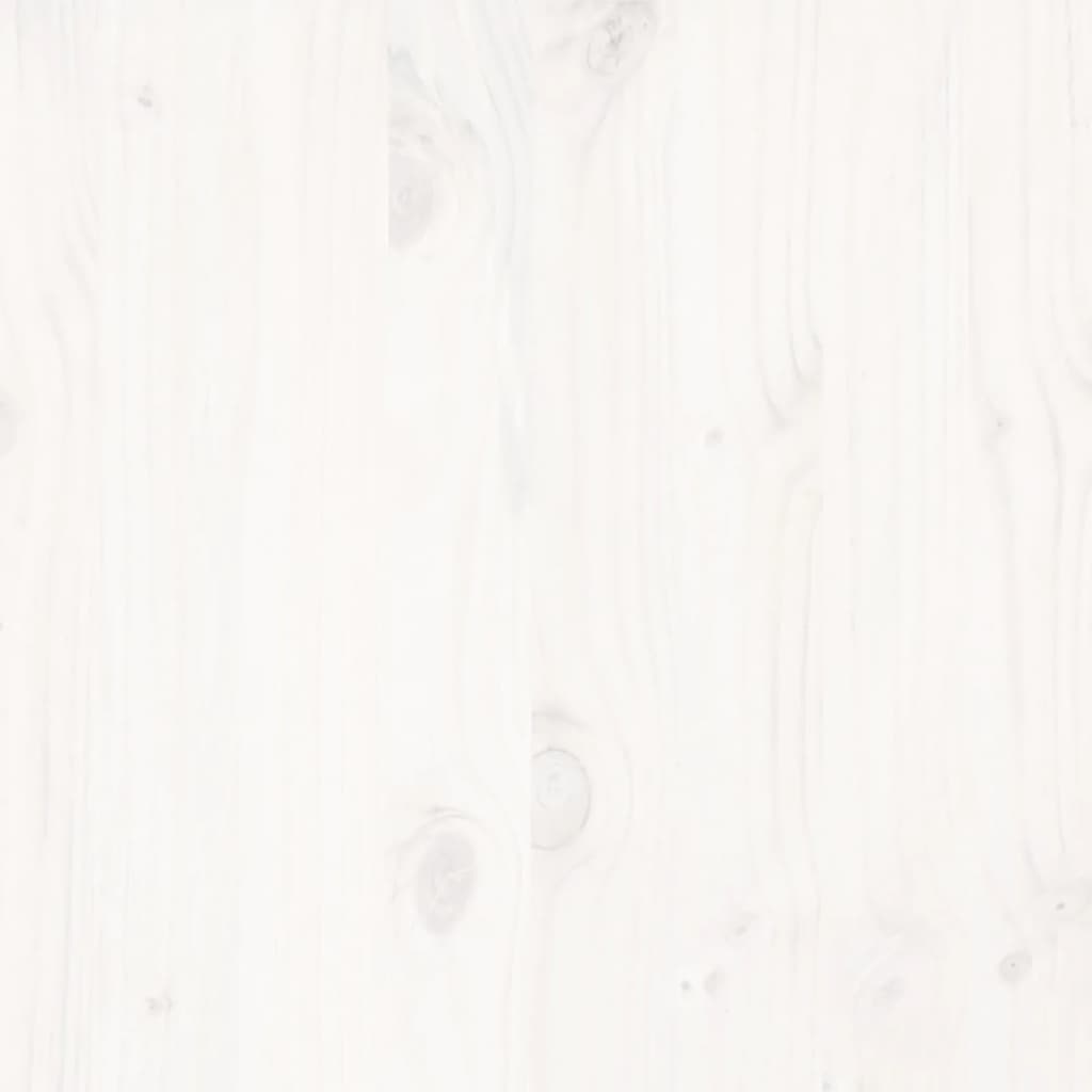 vidaXL Rama łóżka bez materaca, biała, 140x200 cm, lite drewno sosnowe
