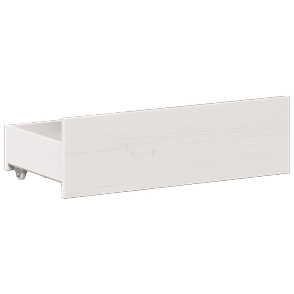 vidaXL Rama łóżka z wezgłowiem, bez materaca, biała, 200x200 cm
