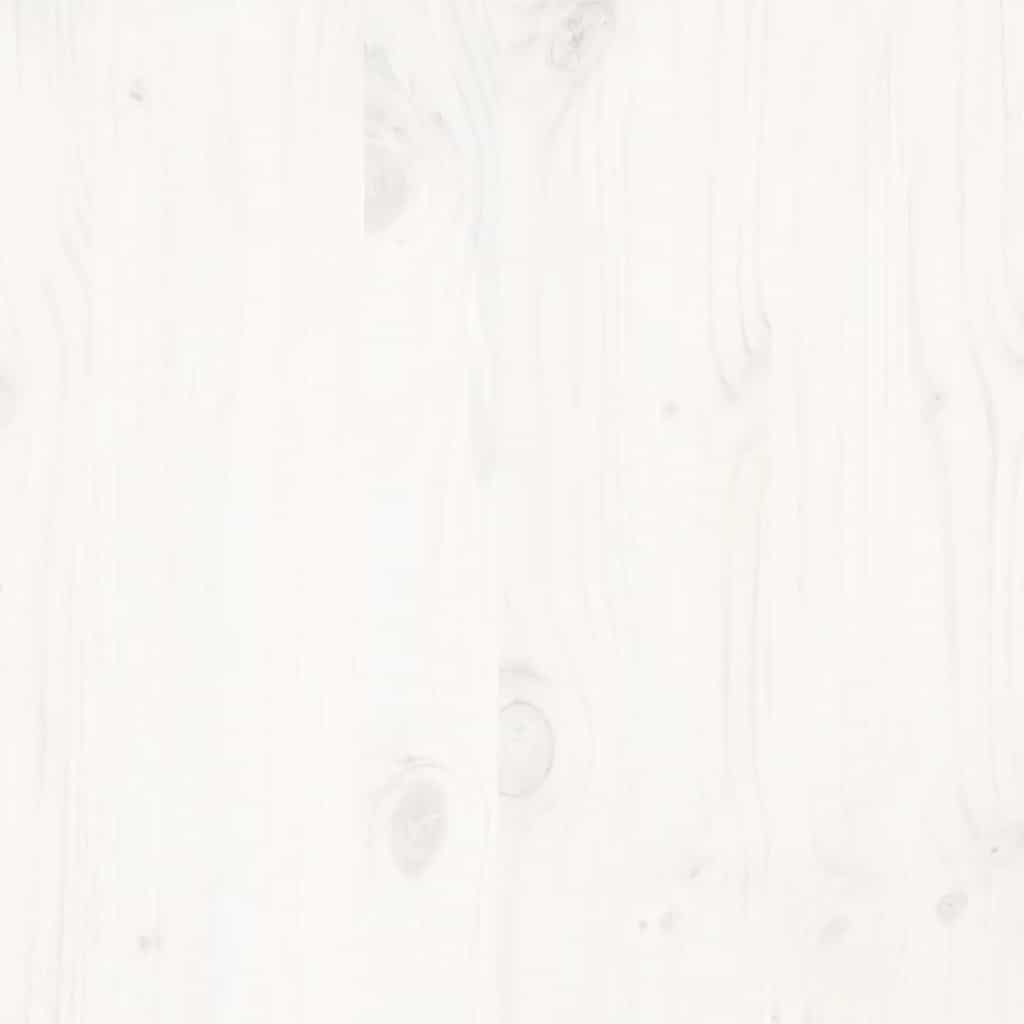 vidaXL Łóżko bez materaca, białe, 200x200 cm, lite drewno sosnowe