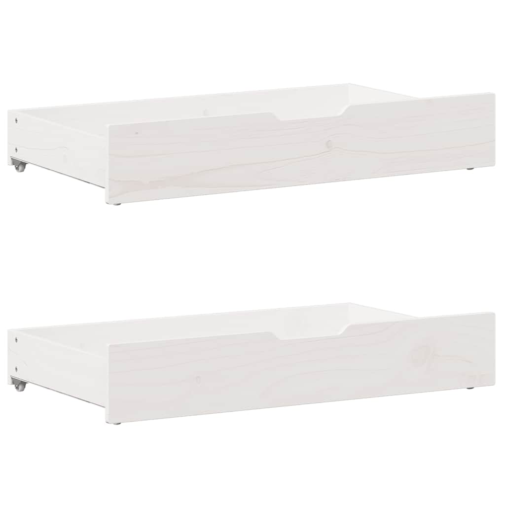 vidaXL Rama łóżka bez materaca, biała, 180x200 cm, lite drewno sosnowe