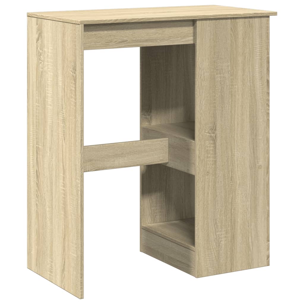 vidaXL Stolik barowy z przegródkami, dąb sonoma, 90x47,5x103,5 cm