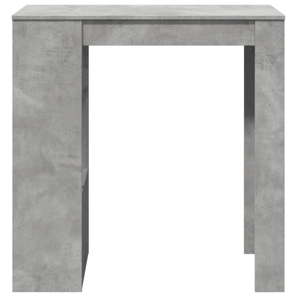 vidaXL Stolik barowy z przegrodami, szarość betonu, 102x50x103,5 cm