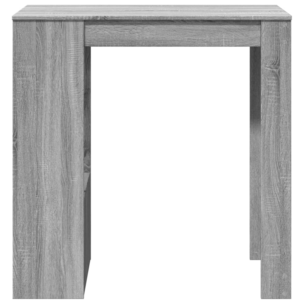 vidaXL Stolik barowy z przegrodami, szary dąb sonoma, 102x50x103,5 cm