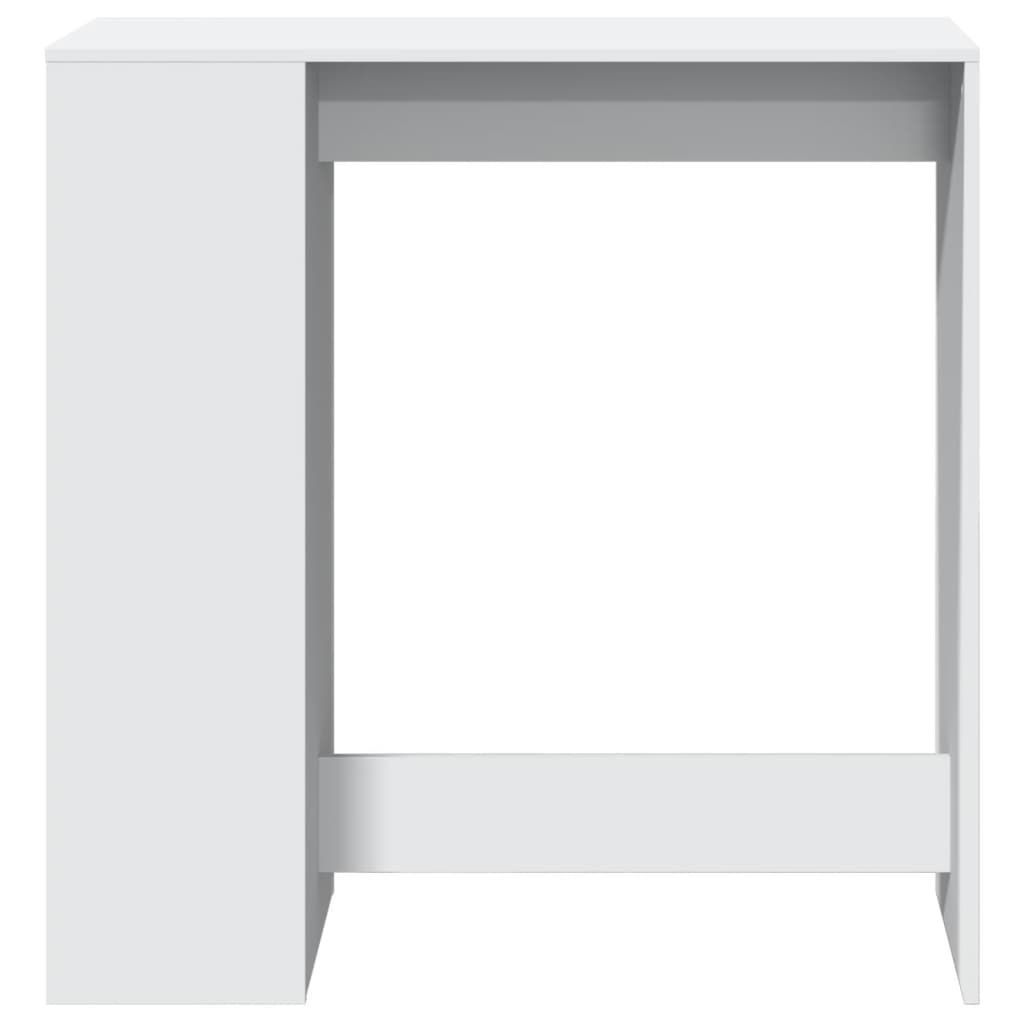 vidaXL Stolik barowy z przegrodami, biały, 101x40x103,5 cm