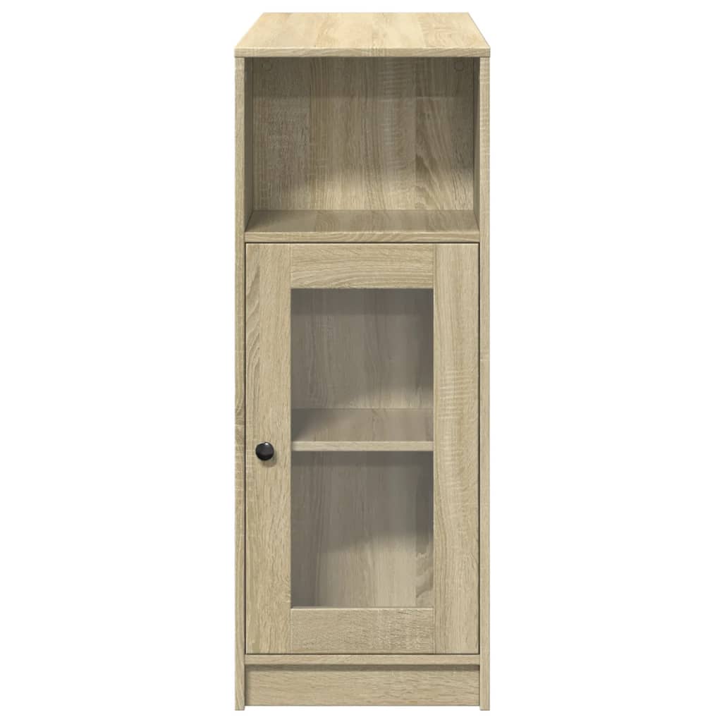 vidaXL Stolik barowy z przegrodami, dąb sonoma, 101x40x103,5 cm