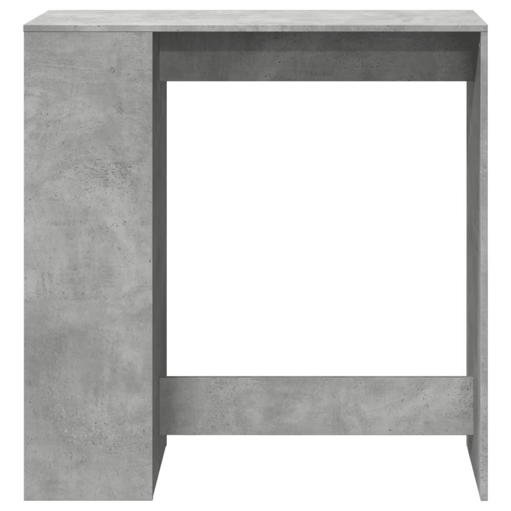 vidaXL Stolik barowy z przegrodami, szarość betonu, 101x40x103,5 cm