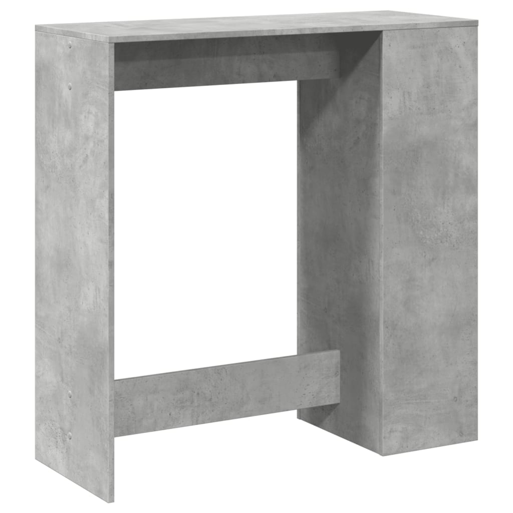 vidaXL Stolik barowy z przegrodami, szarość betonu, 101x40x103,5 cm