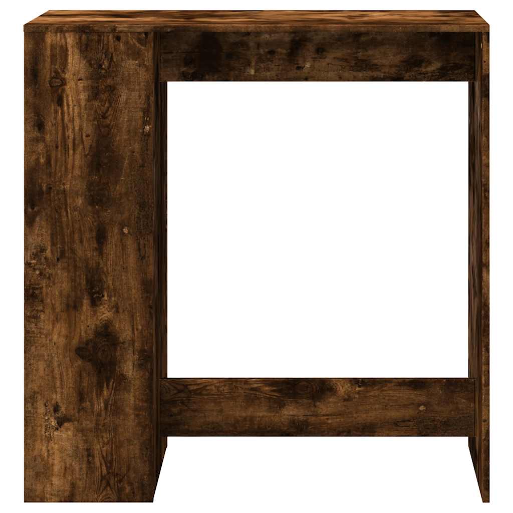 vidaXL Stolik barowy z przegrodami, przydymiony dąb, 101x40x103,5 cm