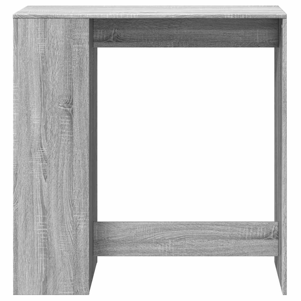 vidaXL Stolik barowy z przegrodami, szary dąb sonoma, 101x40x103,5 cm