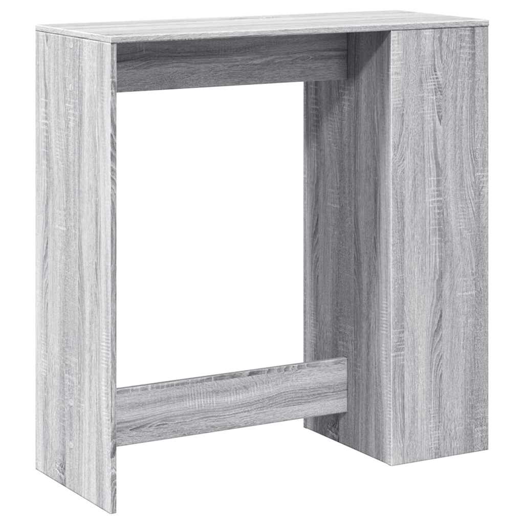 vidaXL Stolik barowy z przegrodami, szary dąb sonoma, 101x40x103,5 cm