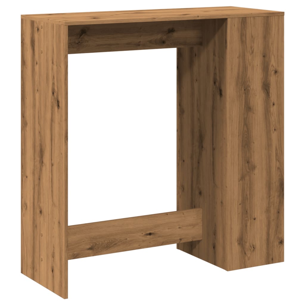 vidaXL Stolik barowy z przegrodami, dąb artisian, 101x40x103,5 cm