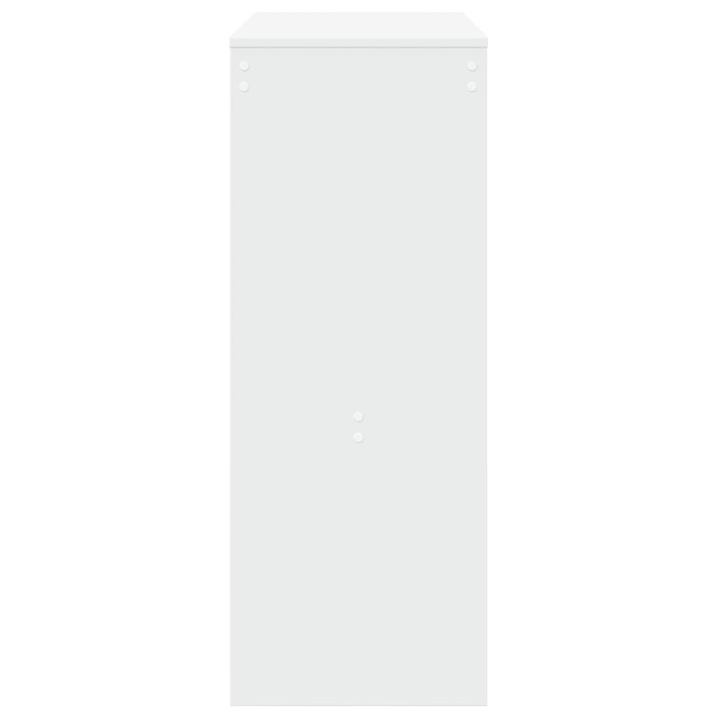 vidaXL Stolik barowy z półkami, biały, 90x40x103,5 cm