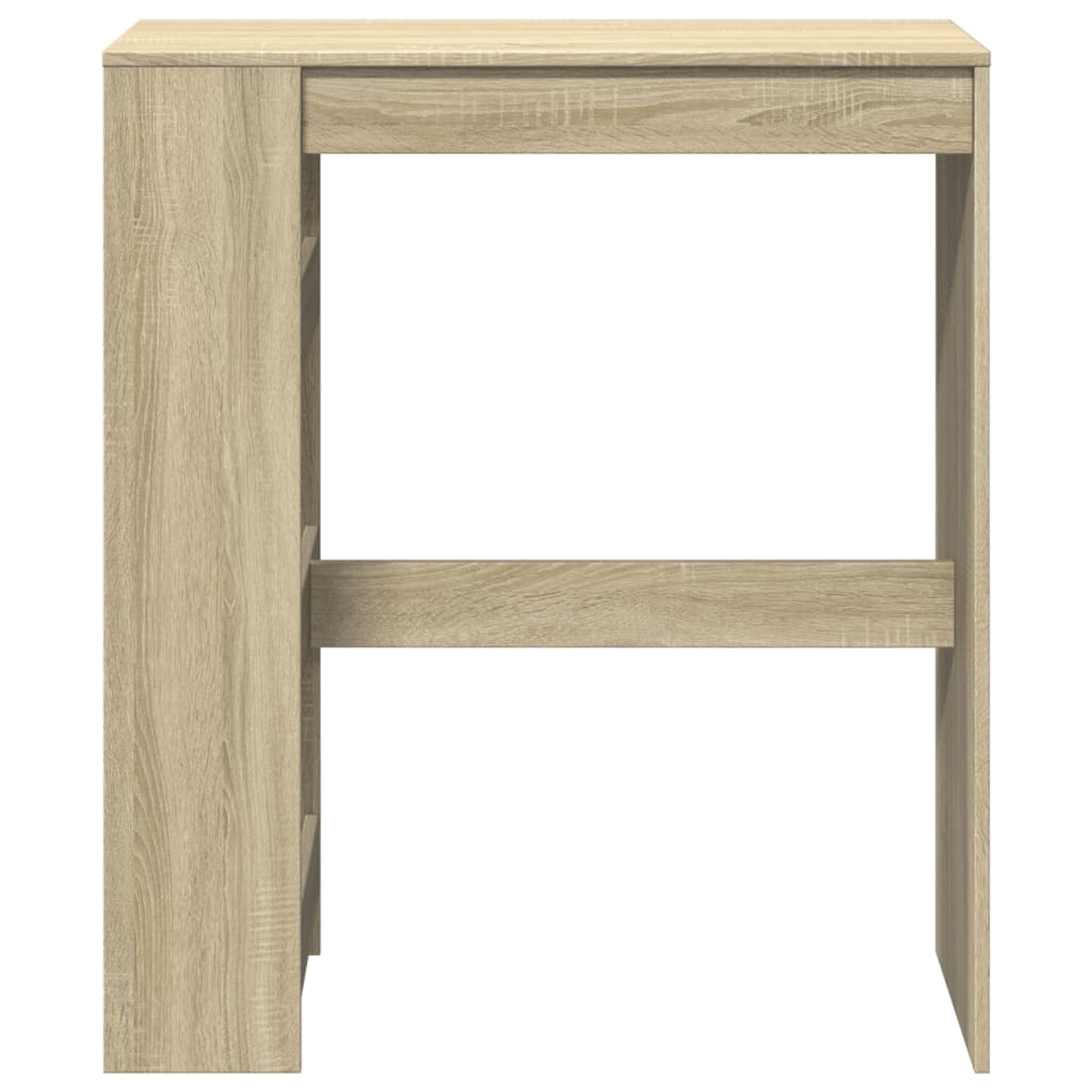 vidaXL Stolik barowy z przegrodami, dąb sonoma, 90x40x103,5 cm