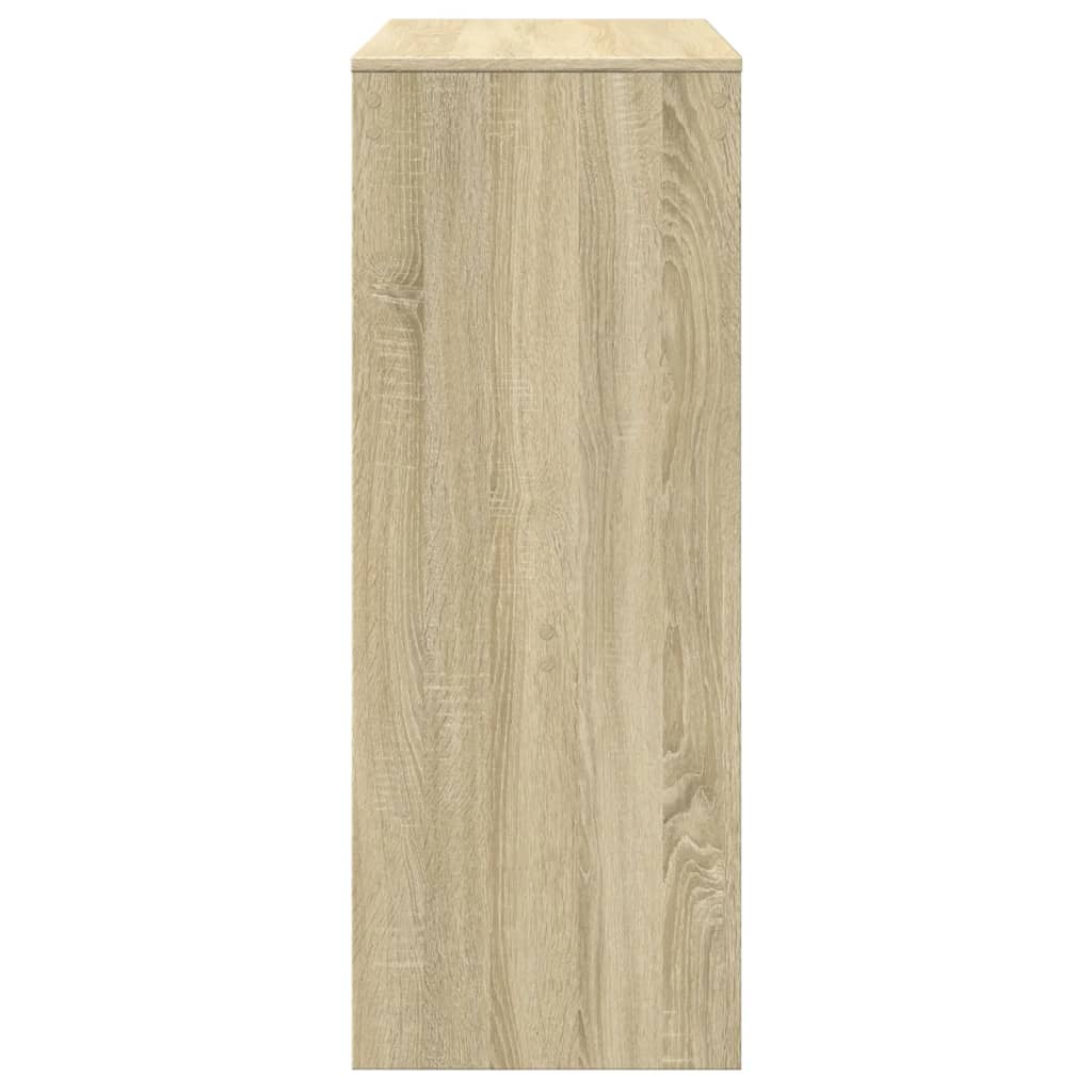 vidaXL Stolik barowy z przegrodami, dąb sonoma, 90x40x103,5 cm