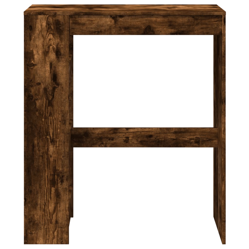 vidaXL Stolik barowy z przegrodami, przydymiony dąb, 90x40x103,5 cm